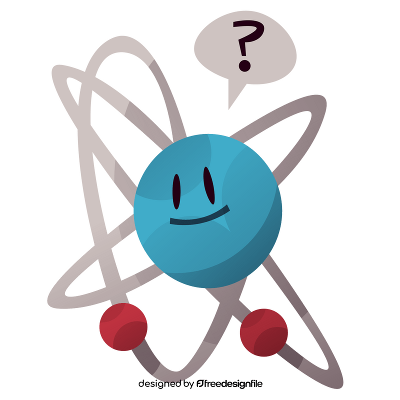 Atom cartoon clipart