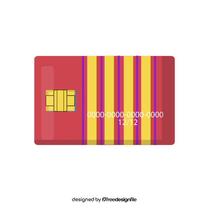 Debit card clipart