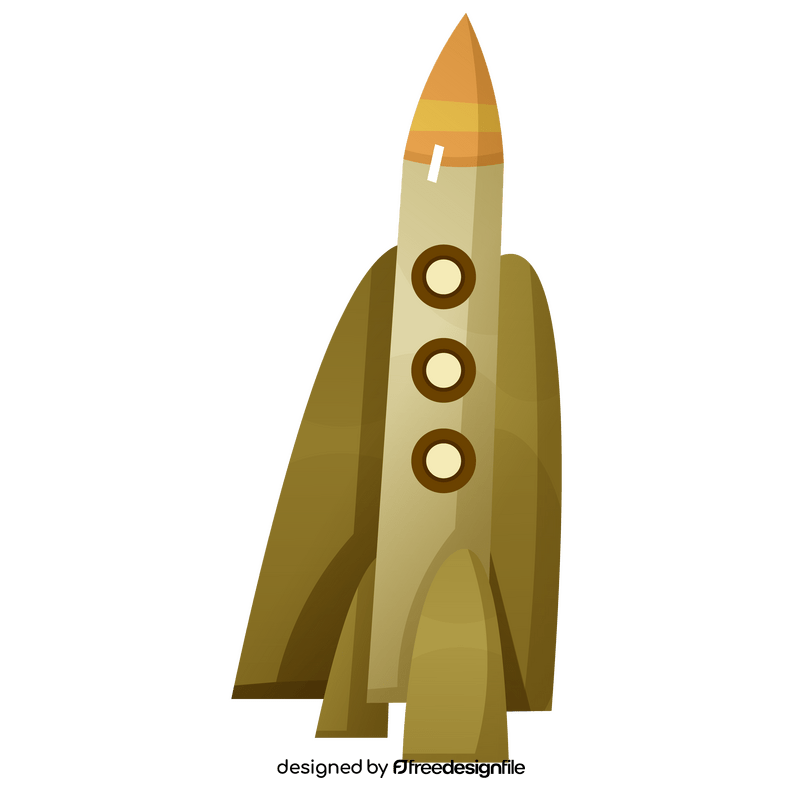 Cartoon rocket, free spaceship clipart
