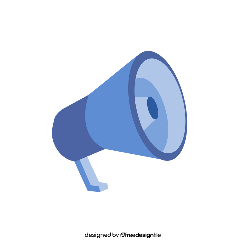 Hand loudspeaker clipart