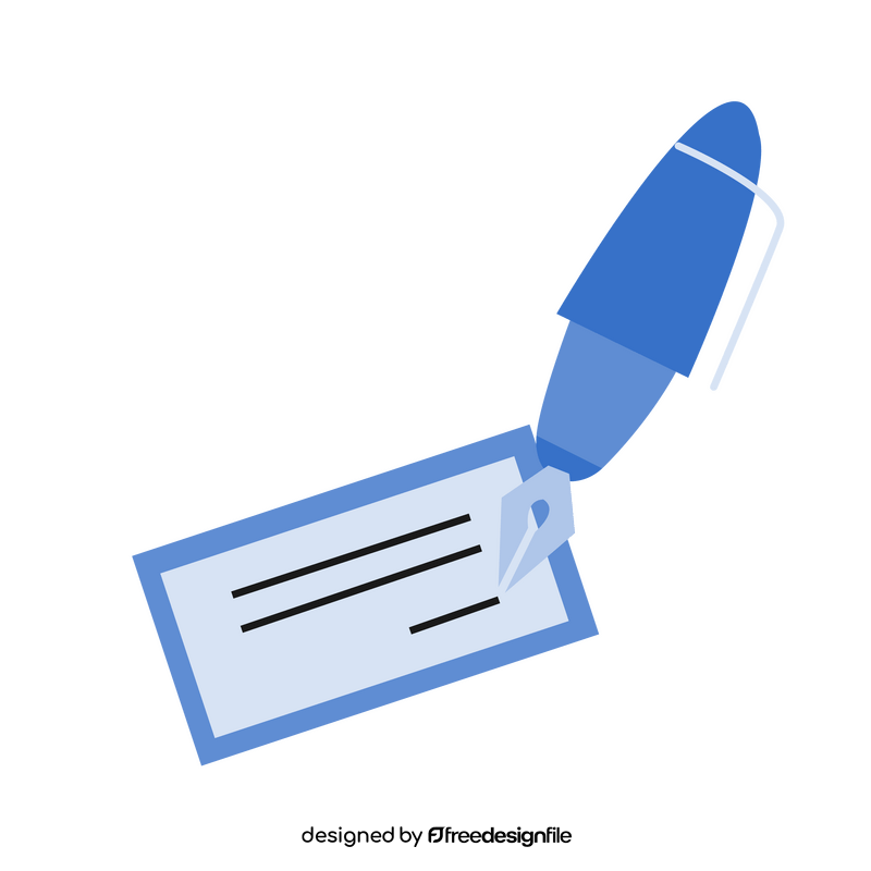 Paper pen clipart