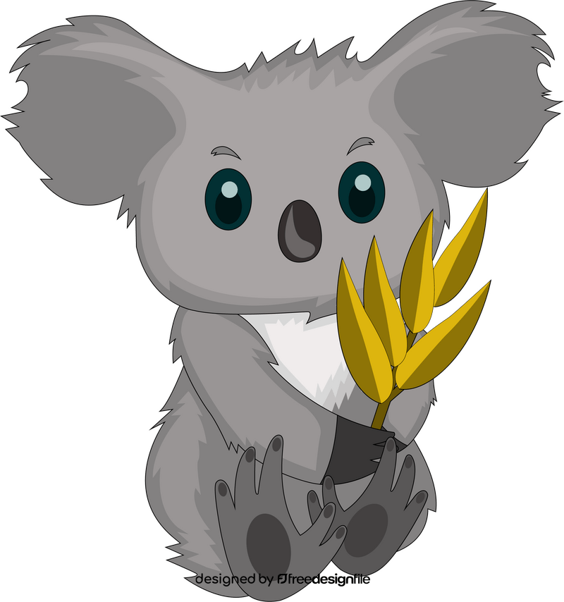 Cute koala clipart