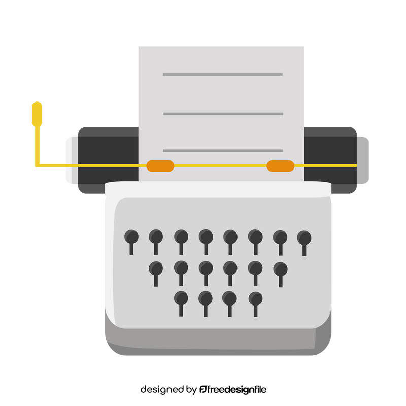 Typewriter clipart