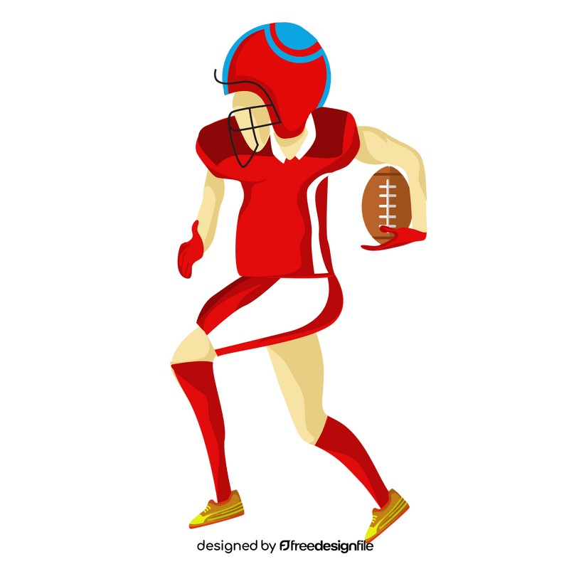 American football player clipart