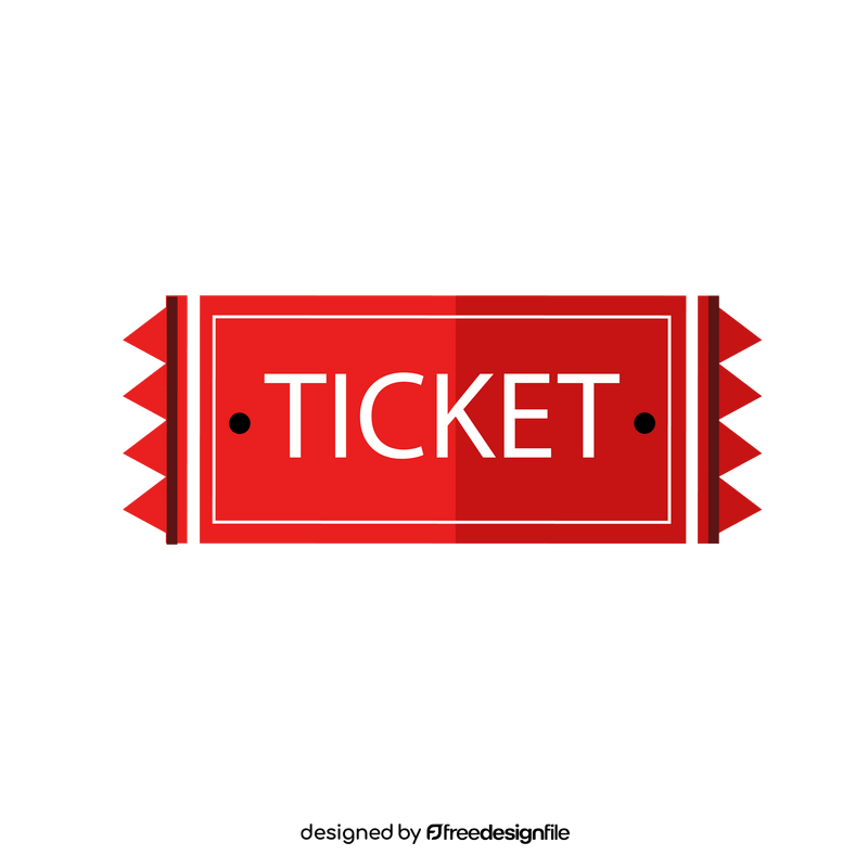 American football ticket clipart