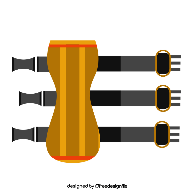 Archery arm guard clipart