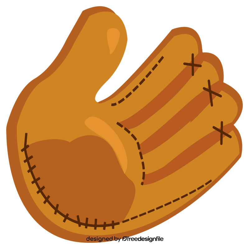 Baseball glove clipart