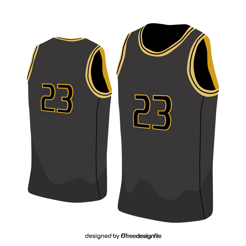 Basketball jersey clipart