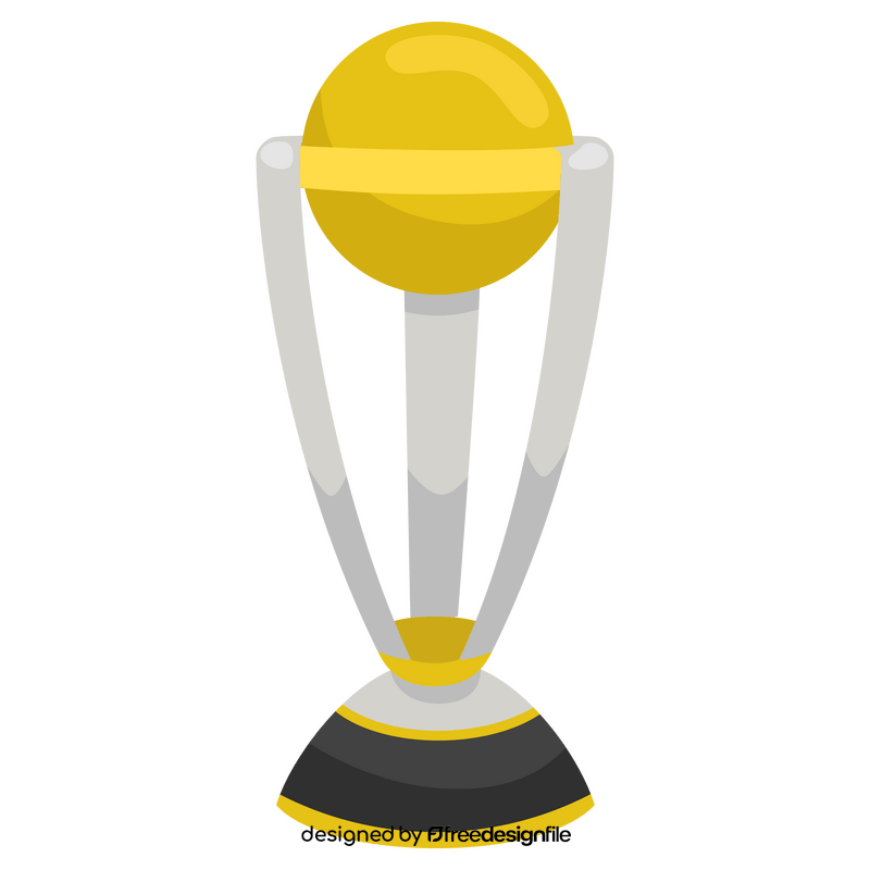 Cricket trophy clipart