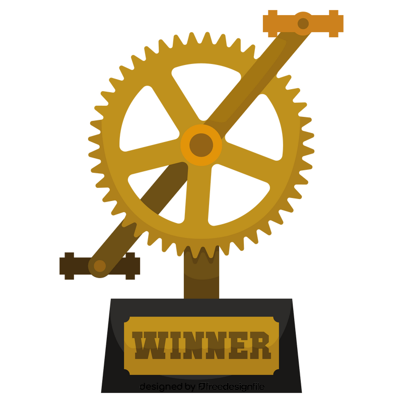 Cycling trophy clipart