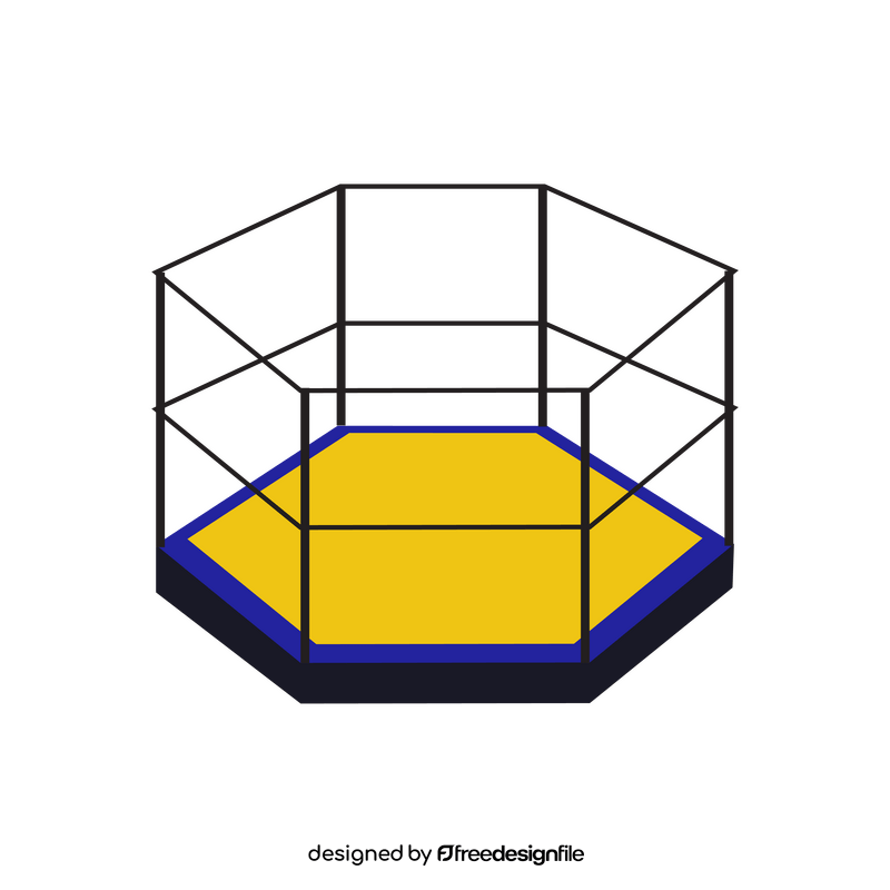 Mma octagon clipart