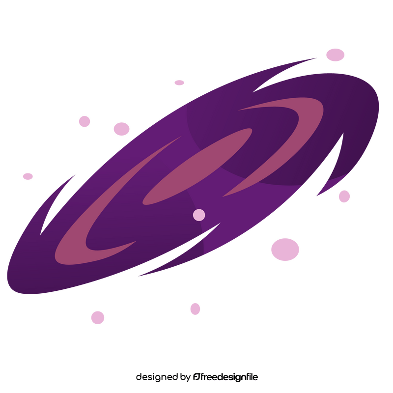 Galaxy violet drawing clipart