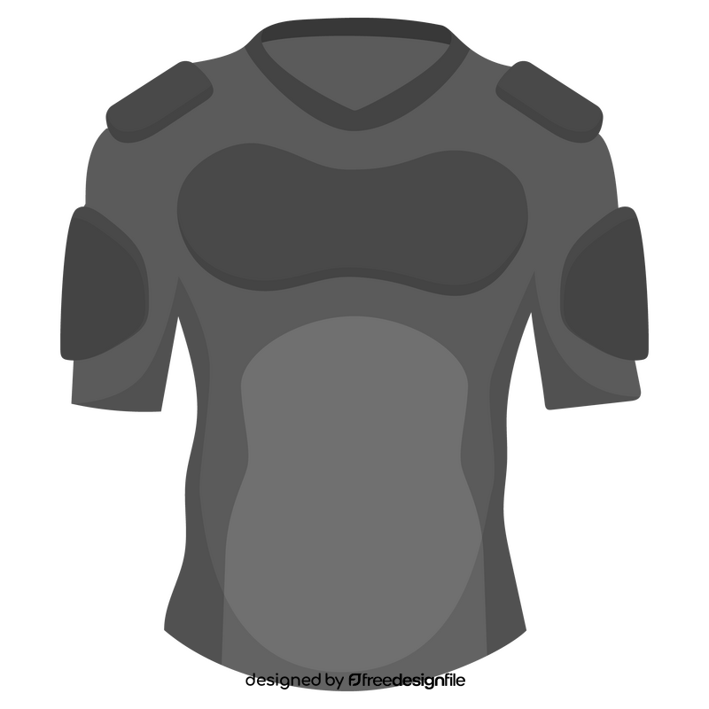 Rugby shoulder pad clipart