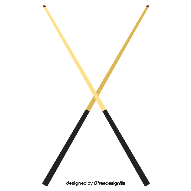 Pool cue clipart