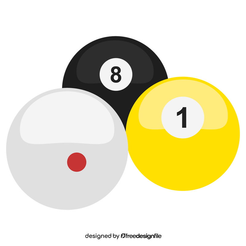 Pool balls clipart