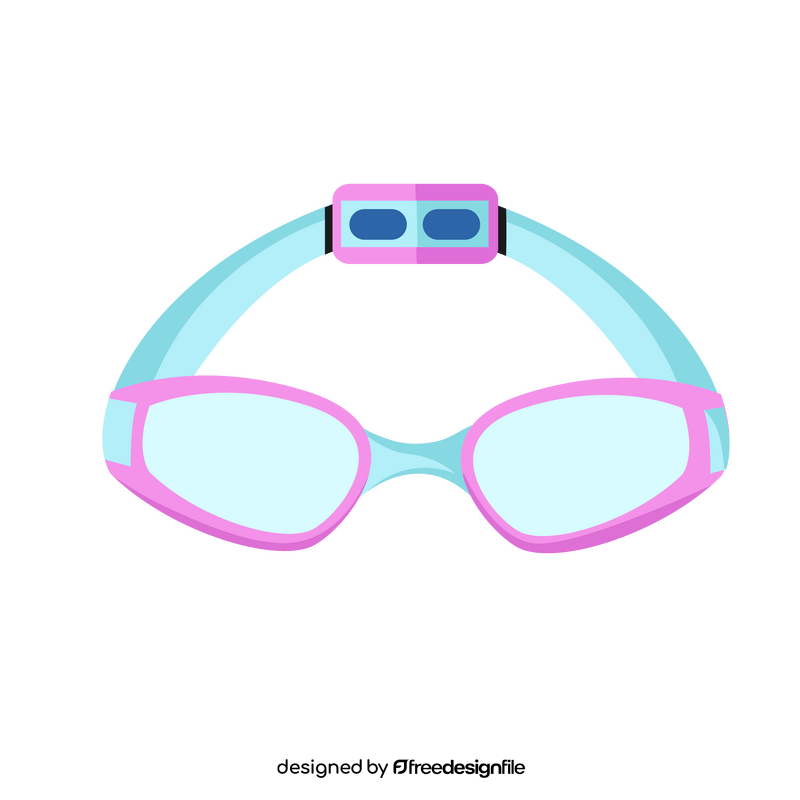 Swimming goggles clipart