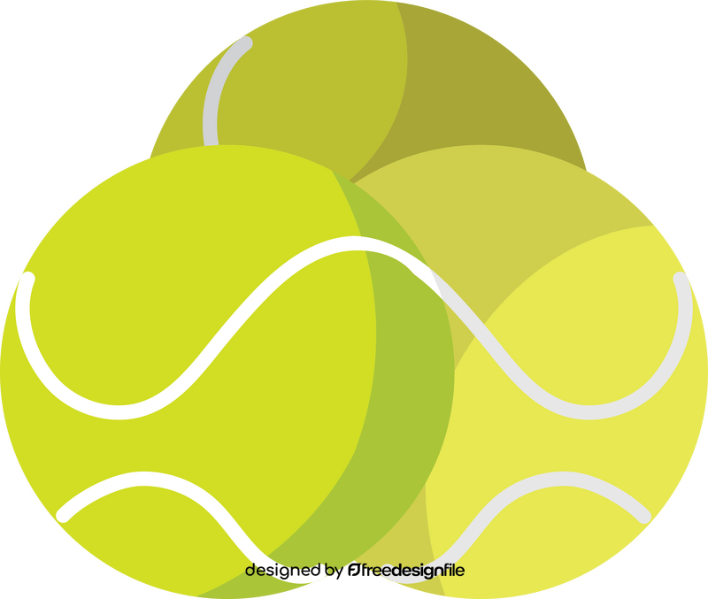 Tennis balls clipart