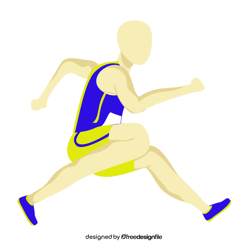 Track and field athlete clipart