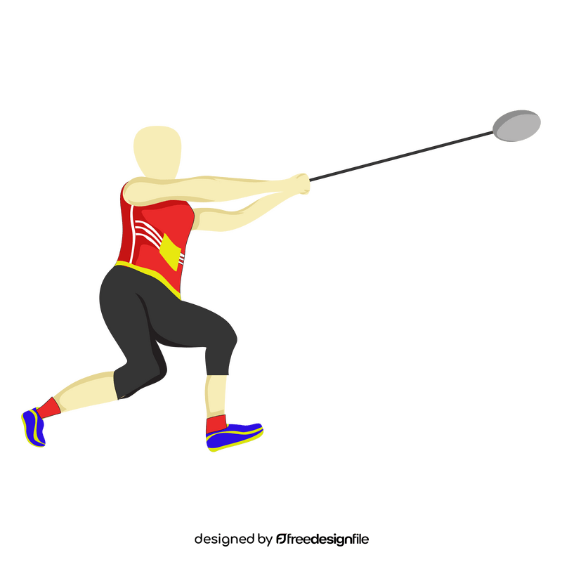 Track and field athlete clipart