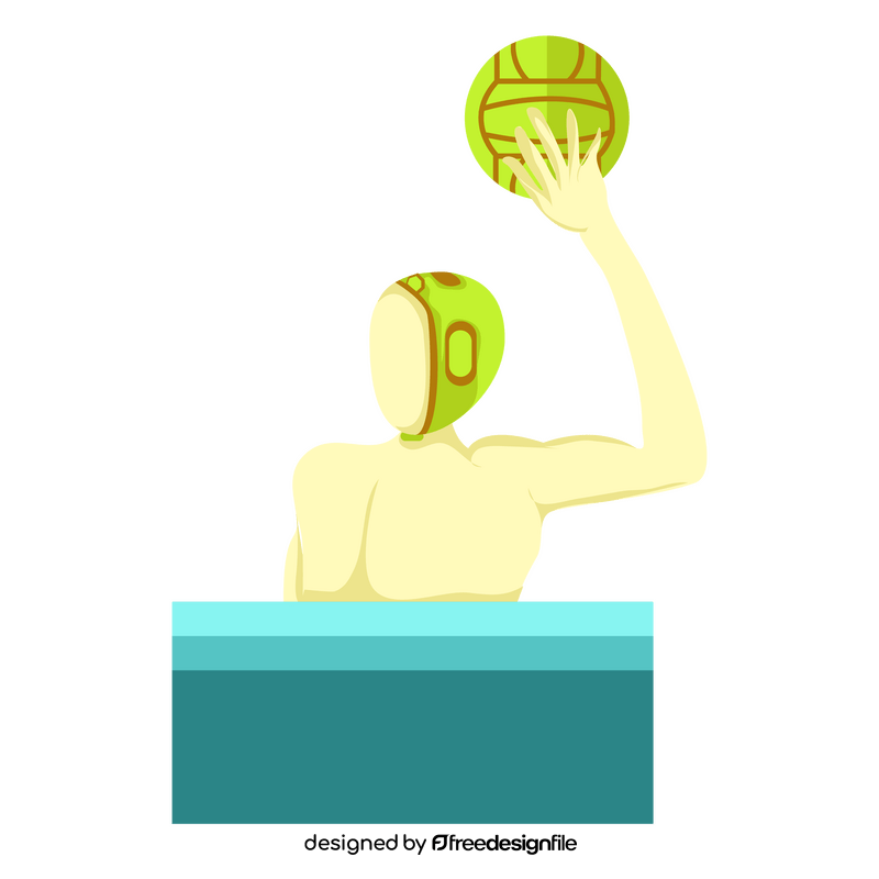 Waterpolo player clipart