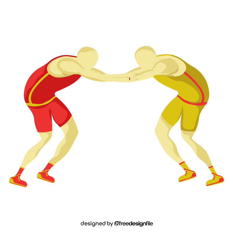 Wrestlers clipart