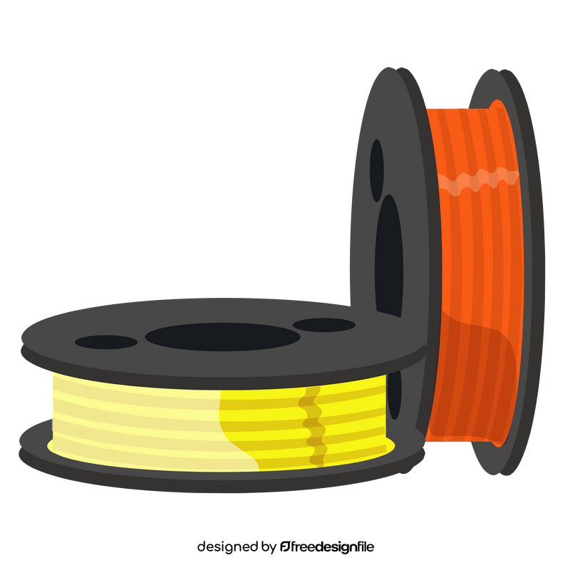 3D printing filament clipart