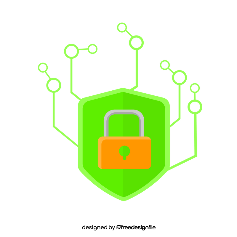 Big Data Security Protected clipart