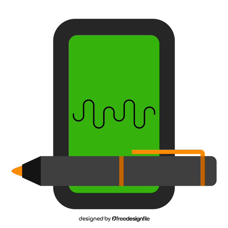 Biometric authentication Signature clipart