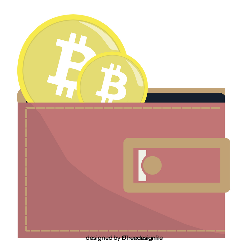 Bitcoin wallet clipart