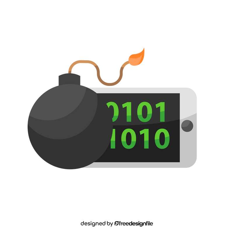 Cybercrime Technology Logic Bomb clipart