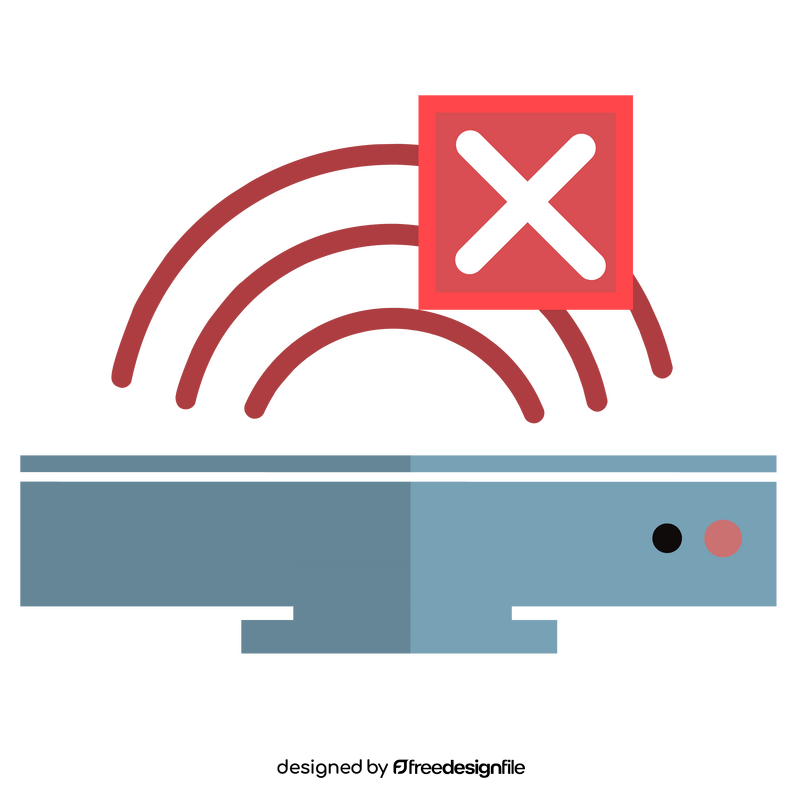 Router failure clipart