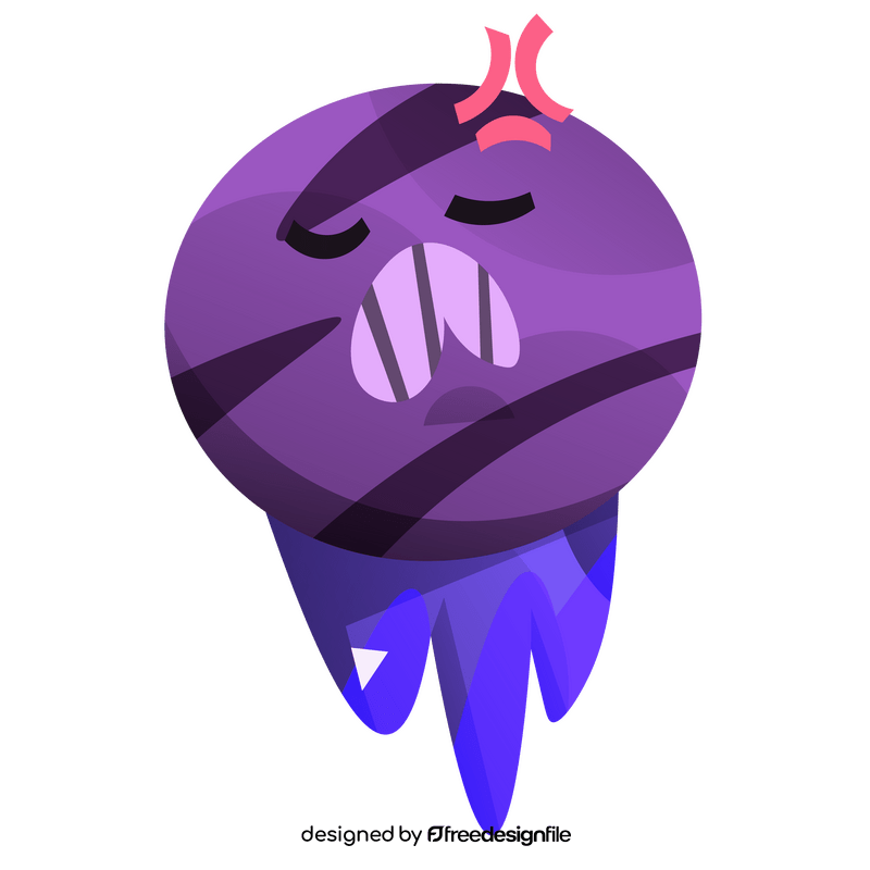 Frozen neptune planet illustration clipart