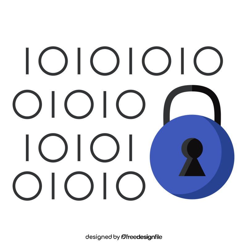 Binary code icon clipart