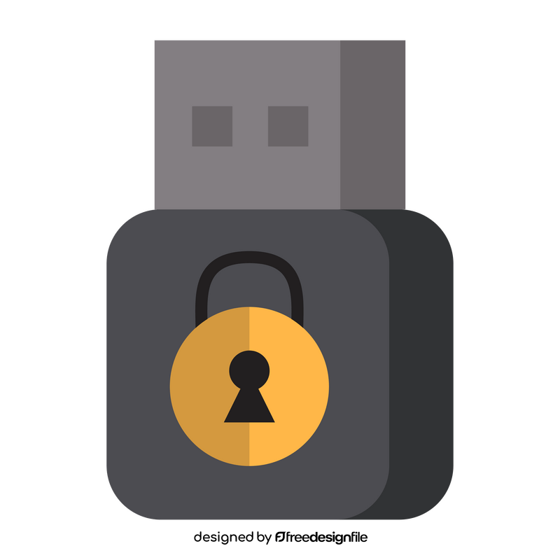 Encryption Technology USB icon clipart