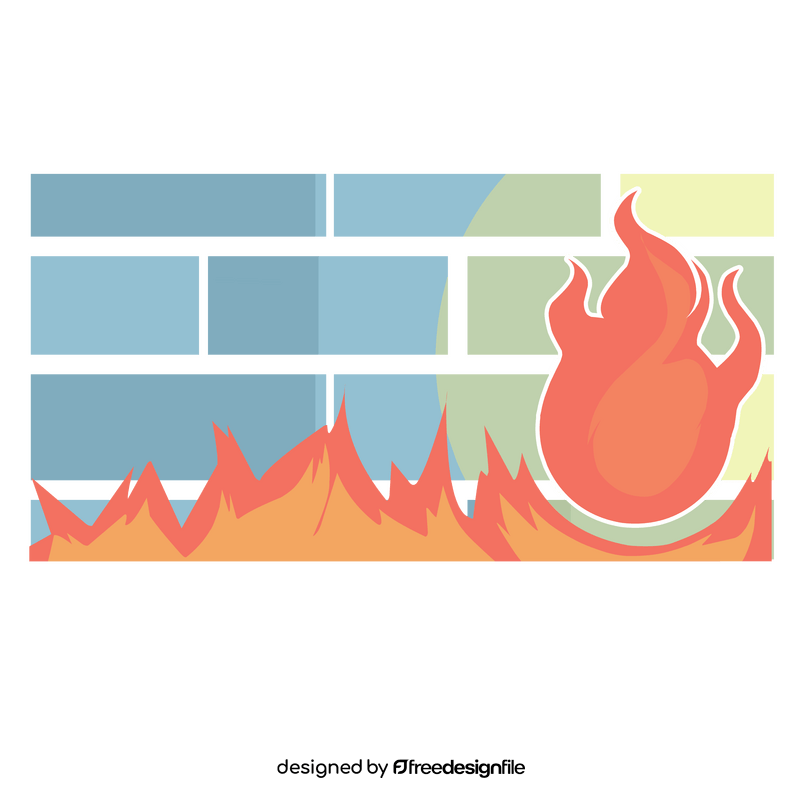 Firewall icon clipart