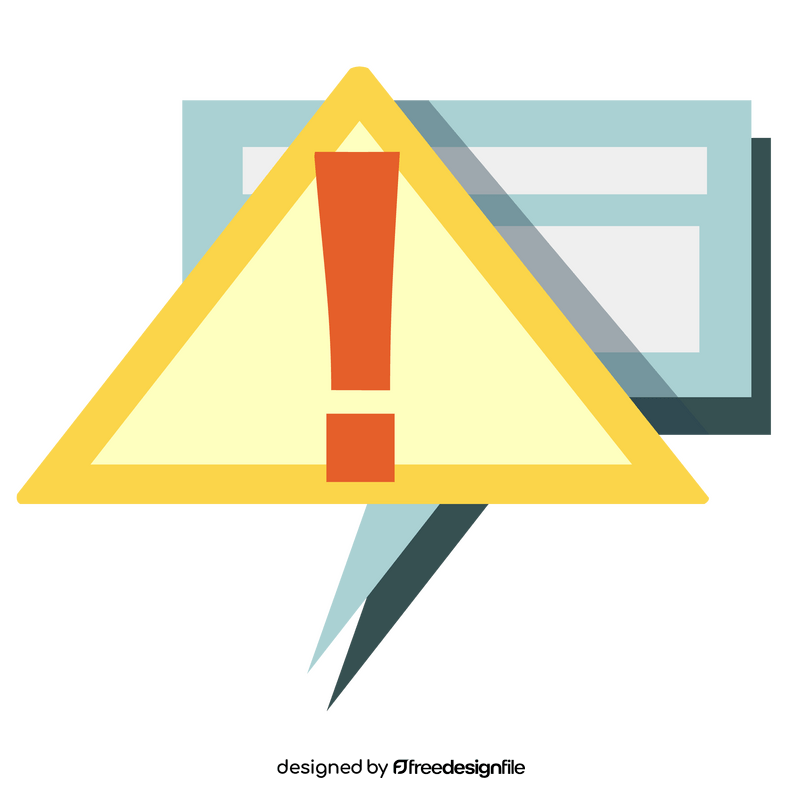 Warning icon clipart