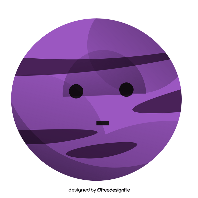 Neptune shocked illustration clipart