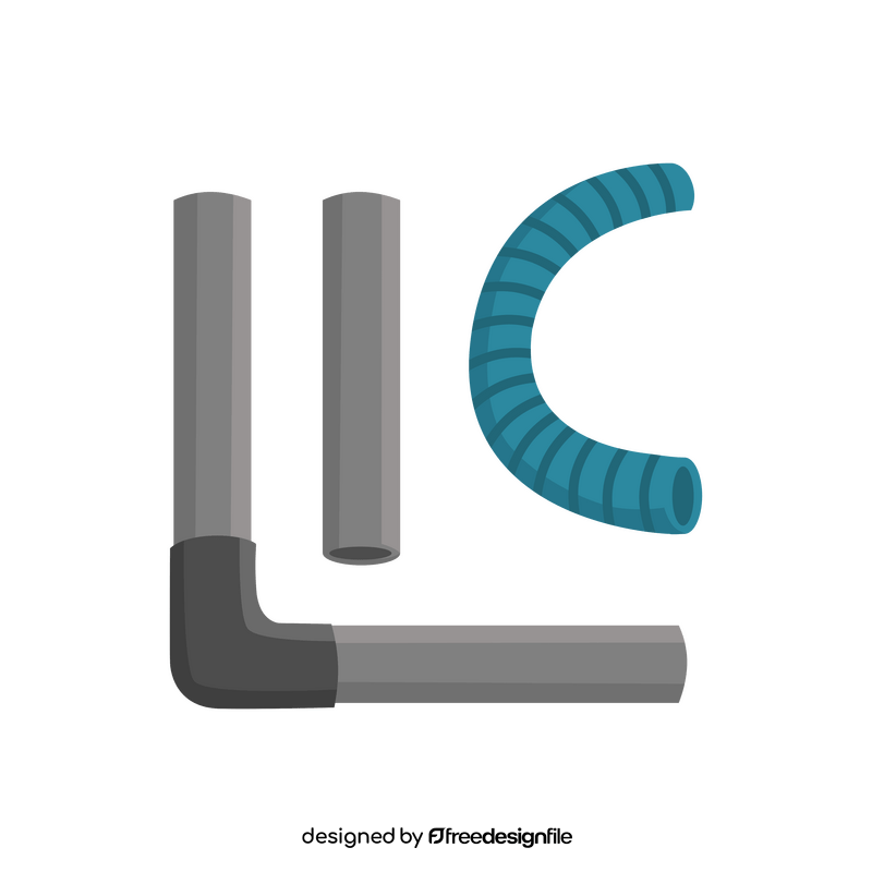 Hydroponic pipe clipart