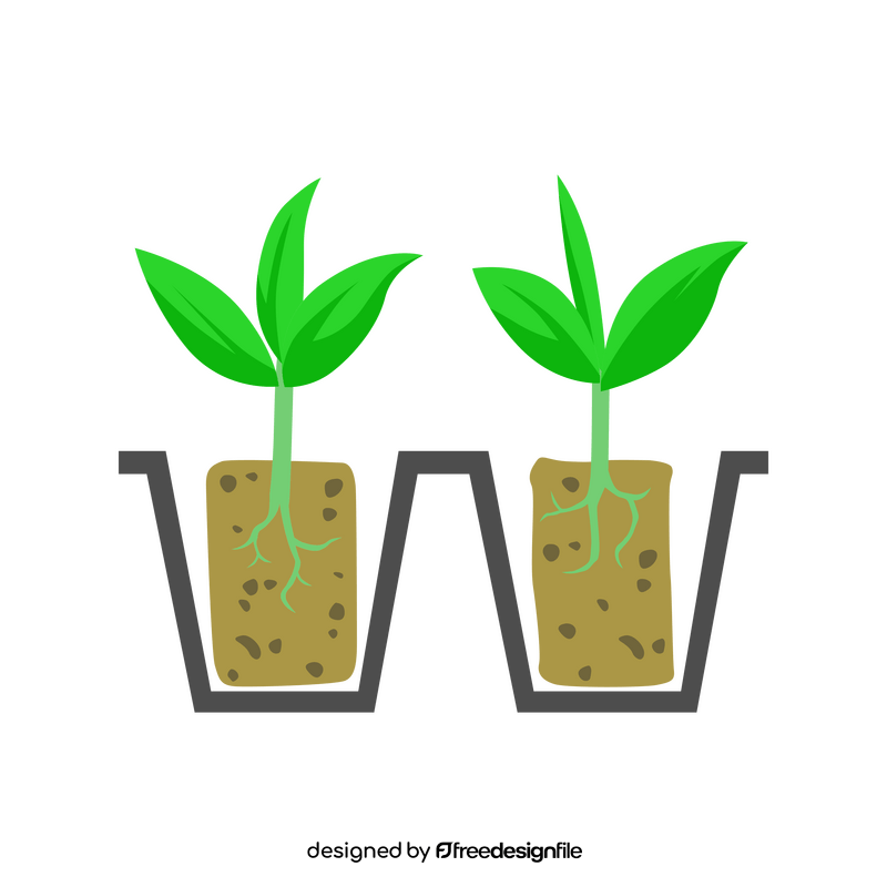 Seed starting clipart