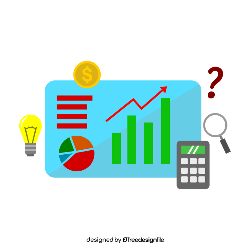 Financial analysis clipart