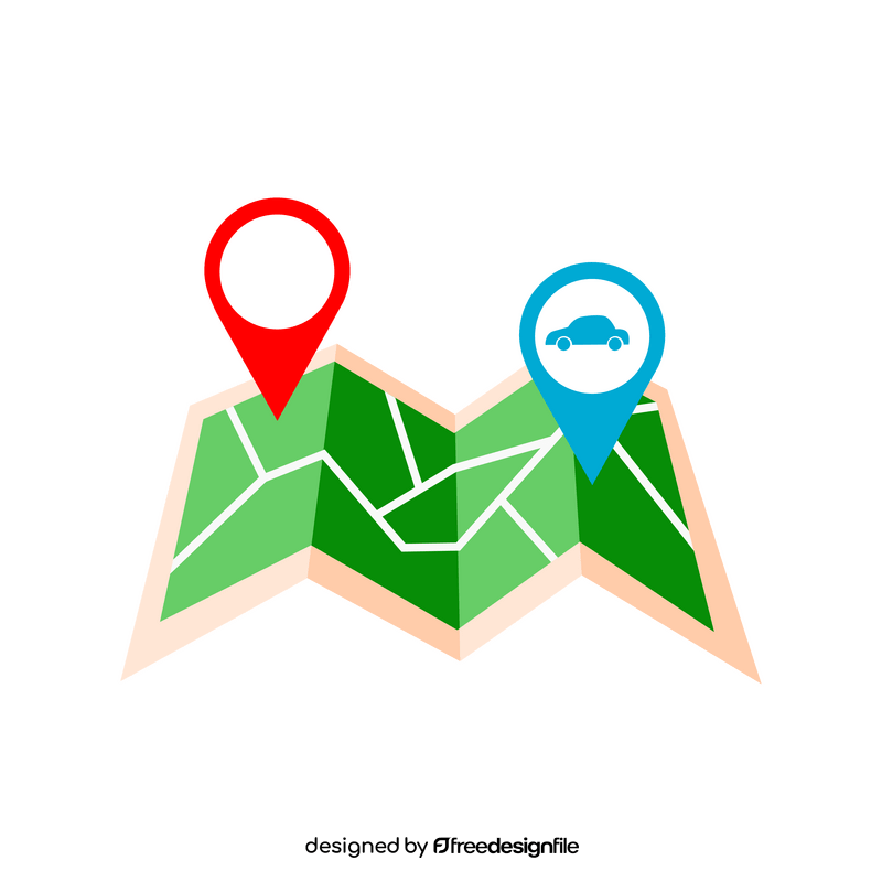 GPS navigation clipart