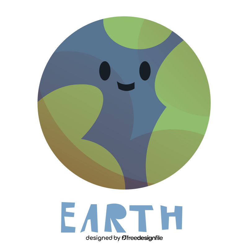 Cartoon earth planet clipart