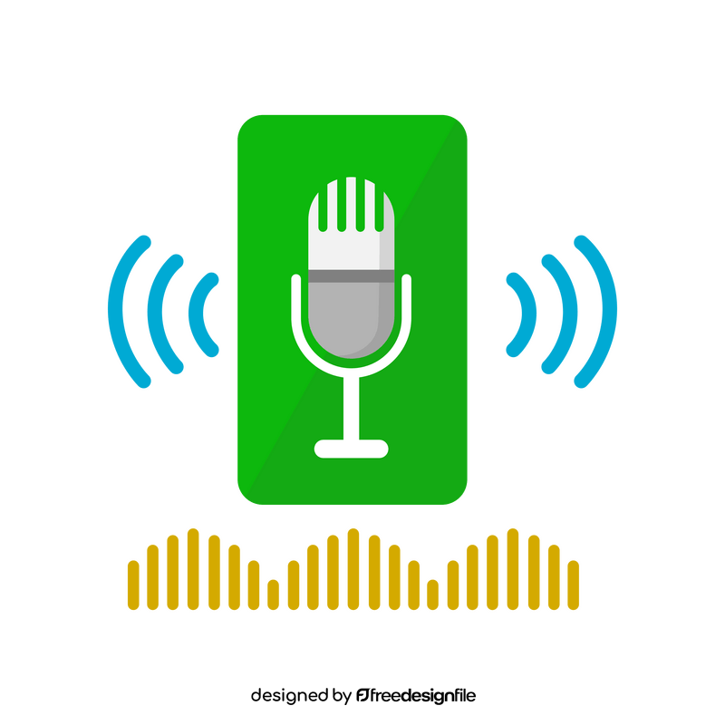 Voice assistant clipart