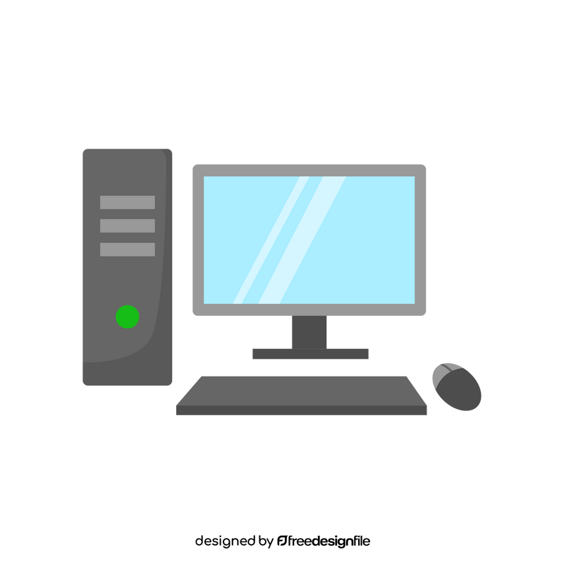 Desktop computer clipart