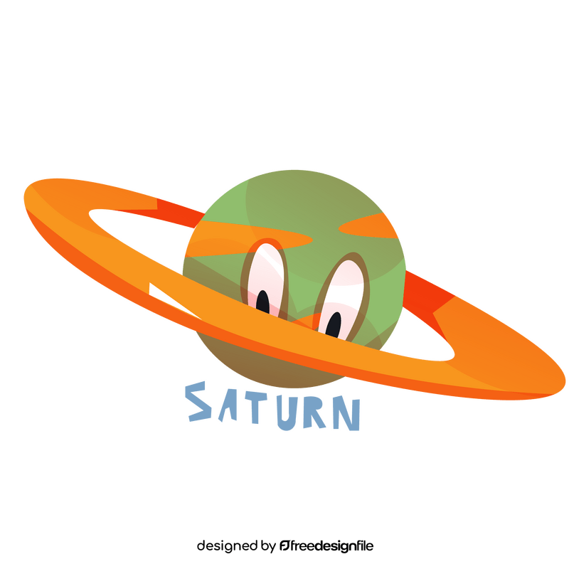 Saturn planet illustration clipart