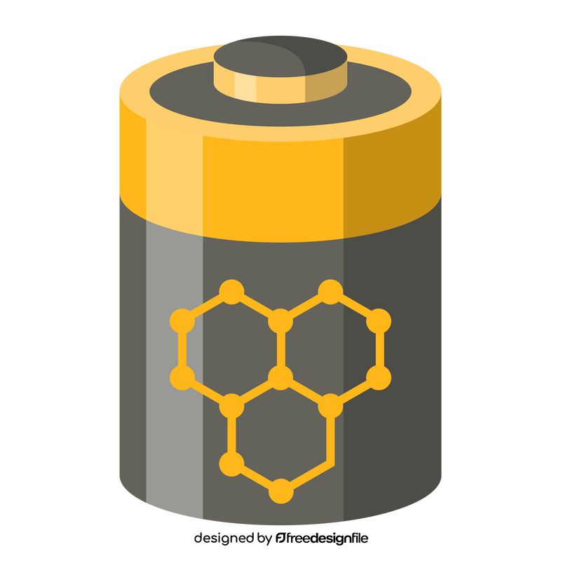 Nanotechnology battery clipart