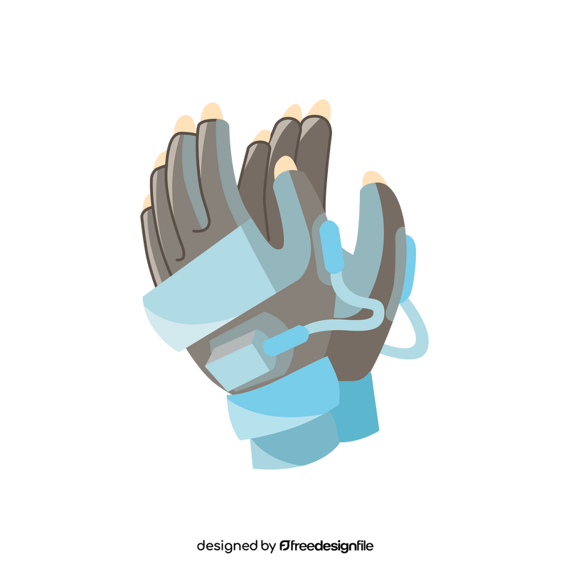 VR Virtual Reality gloves clipart