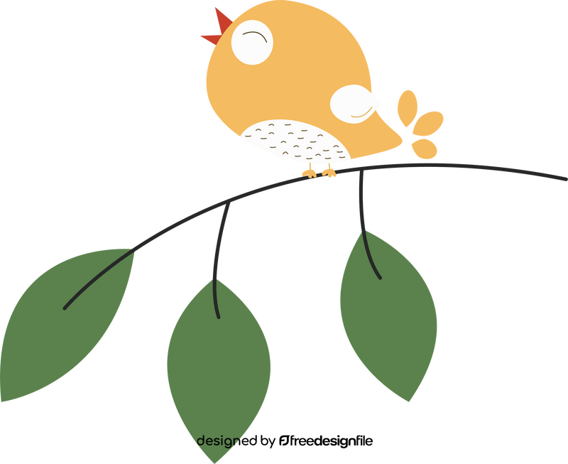 Cute bird clipart