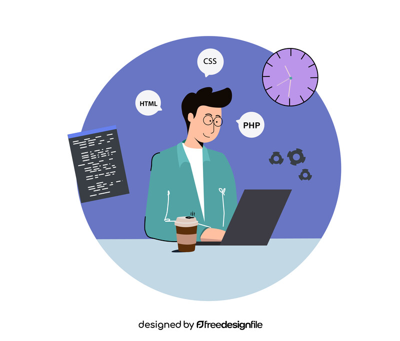 Software engineer vector