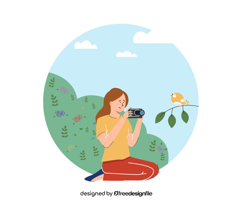 Photographer vector